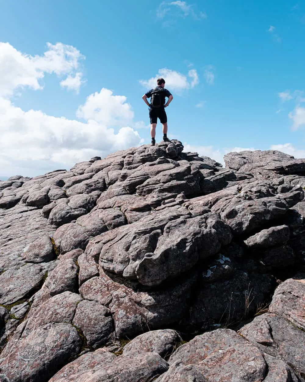 Hikers at a mountain lookout in the Grampians